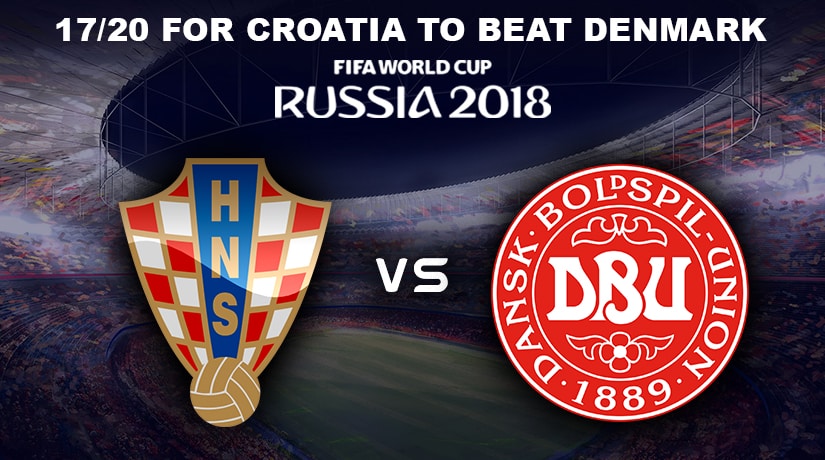 Croatia vs Denmark round of 16 World Cup 2018