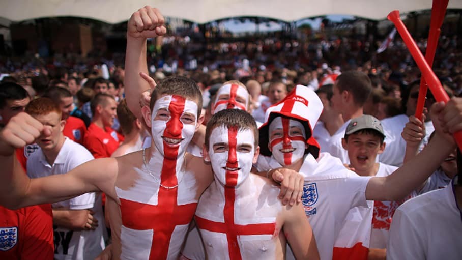 England fans 2018 world cup Russia