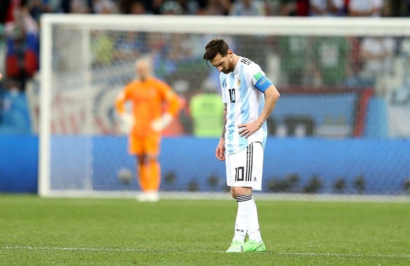 Lionel Messi unhappy Caballero huge mistake Argentina 3- 0 Croatia World-cup 2018