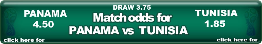 Panama Vs Tunisia match odds Group G decider