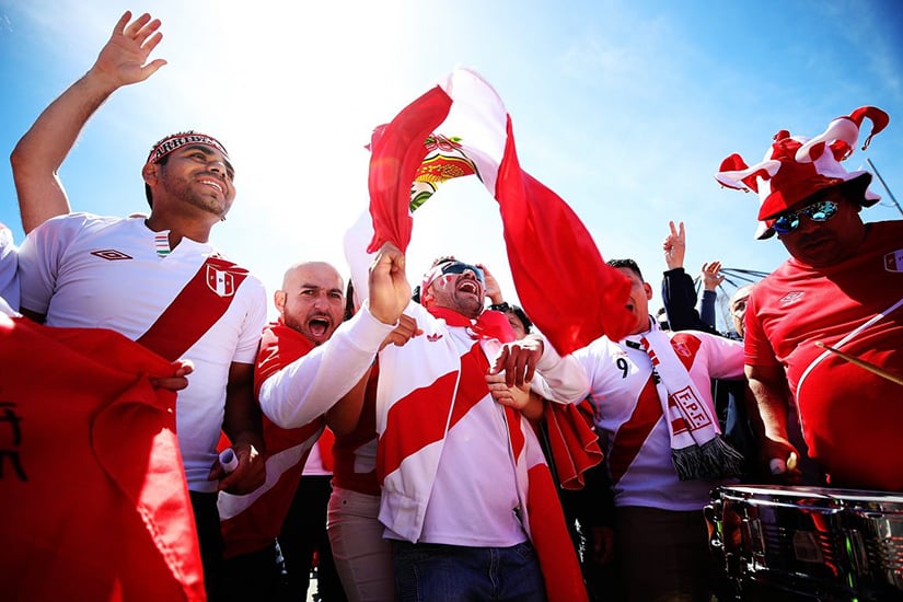 Peru Fans world cup 2018 Russia