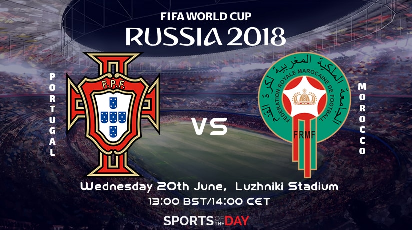 Portugal Vs Morocco World Cup 2018 match from group B