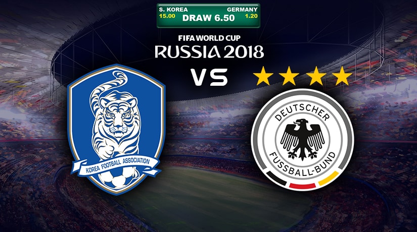 South Korea vs Germany match from group F World Cup 2018