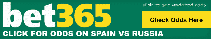 Spain vs Russia round of 16 match odds and prediction