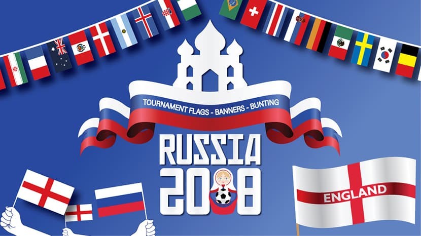 World Cup Russia 2018 bunting