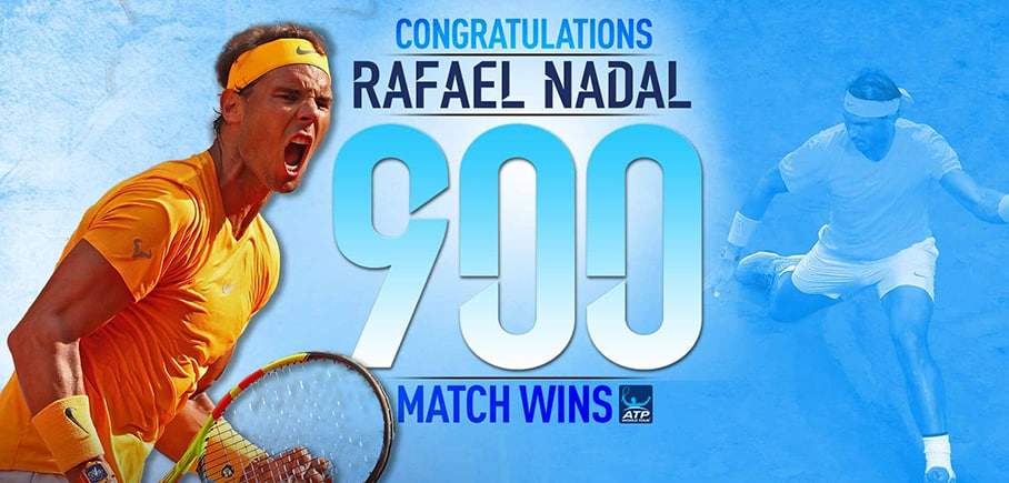rafael nadal 900 carrer wins tennis