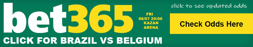 Brazil Vs Belgium match odds and prediction