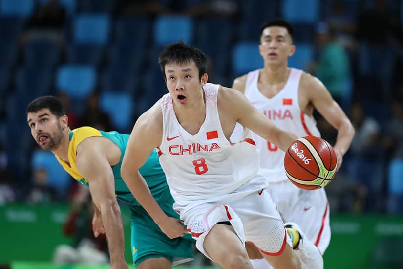 Ding Yanyuhang playing Basketball for China