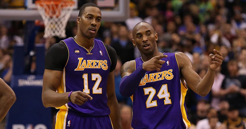 Dwight Howard left personality clashes with other stars Kobe Bryant right Los Angeles Lakers