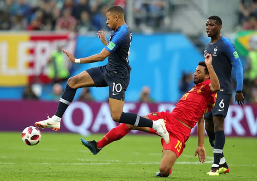 Kylian Mbappe Mossua Dembele Belgium vs France