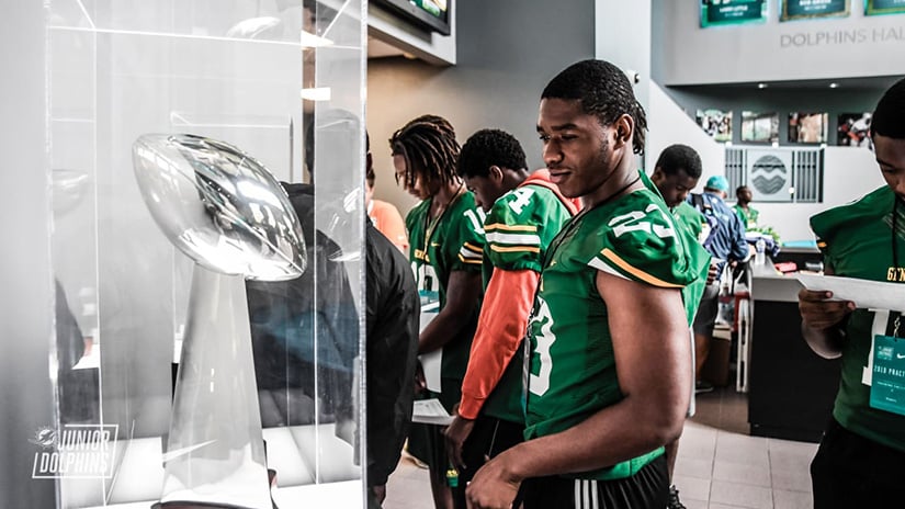 Miami Dolphins welcome Miami Jackson Senior High School