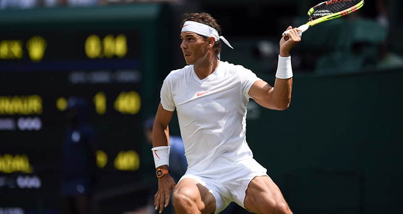Nadal in form at Wimbledon 2018
