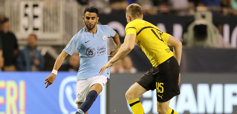 Riyad Mahrez City debut Dortmund