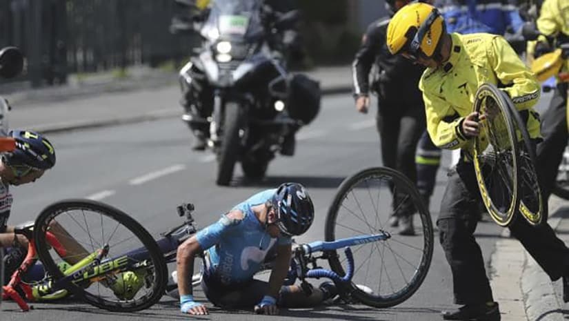 Stage nine was problematic for several riders