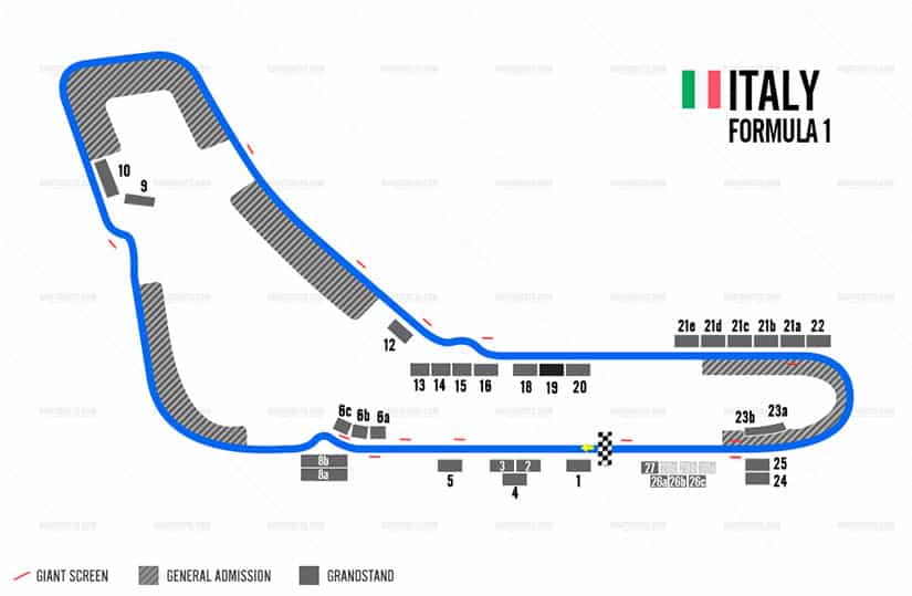 2018 monza f1 seating map