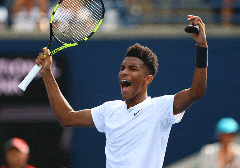 Auger-Aliassime beats Pouille in straight sets at Rogers Cup 2018