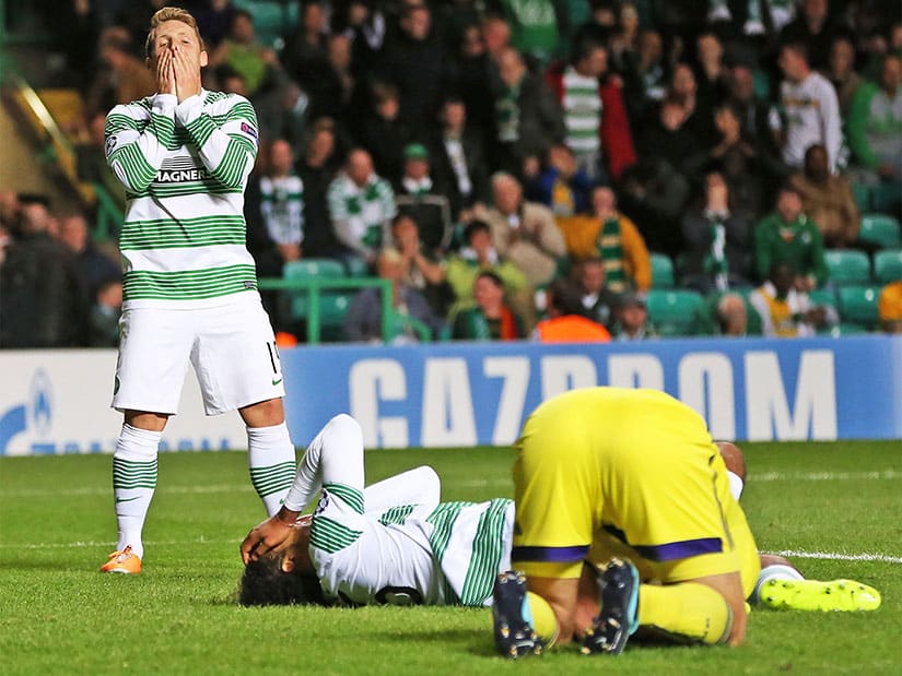 Celtic out of the Champions League
