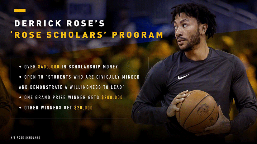 Derrick Rose Offering $400,00 Scholarship