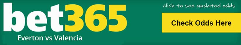 Everton vs Valencia odds bet365