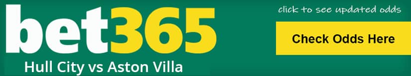 Hull City vs Aston Villa betting odds