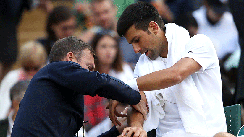 Injury hampered for Djokovic