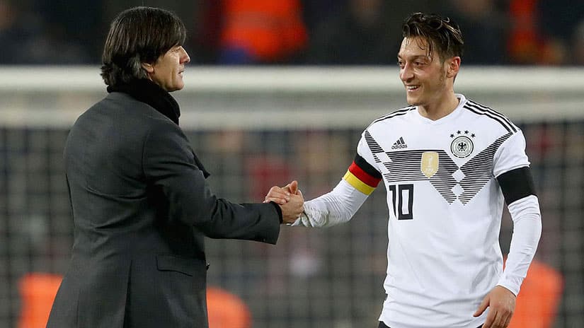 Joachim Löw and Mesut Ozil