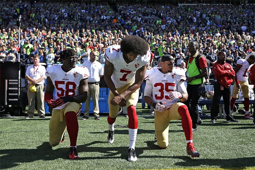 NFL and NBA players have protested against racial inequality