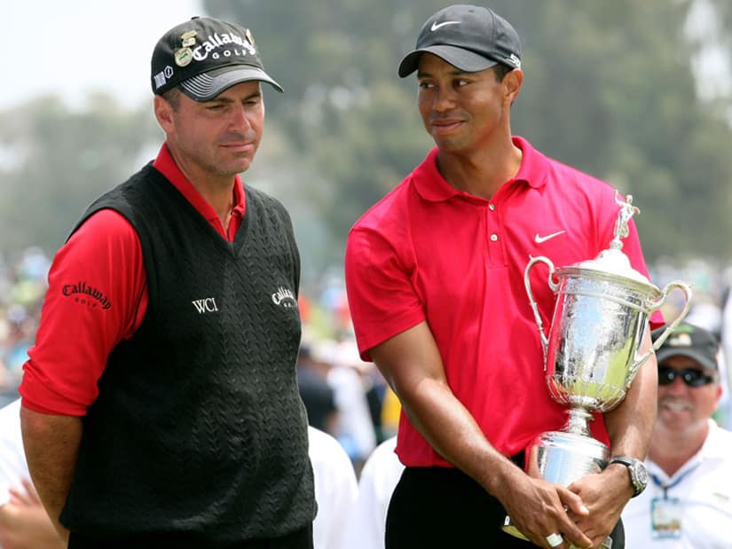 Tiger Woods [right] to win the US Open and Rocco [left]