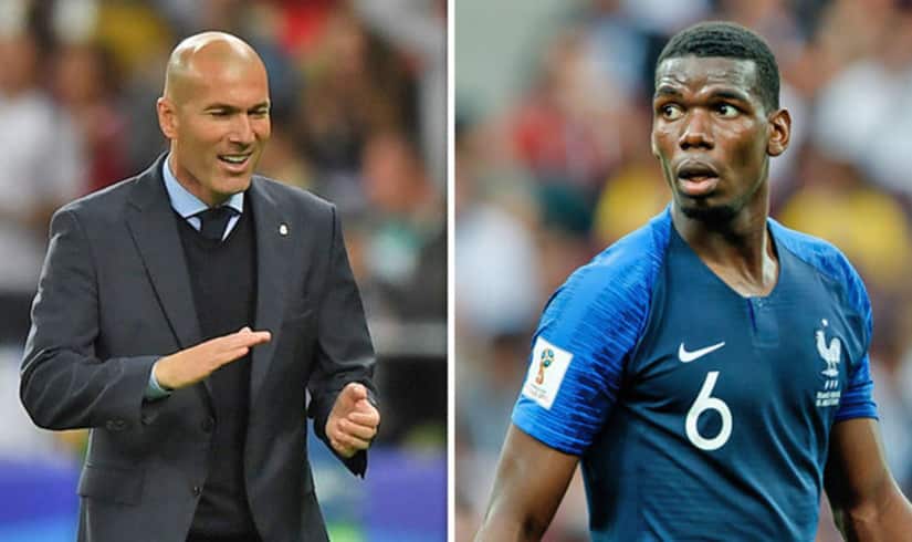 Zinedine Zidane and Paul Pogba