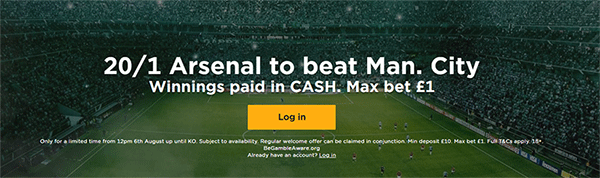 arsenal vs city mrgreen offer