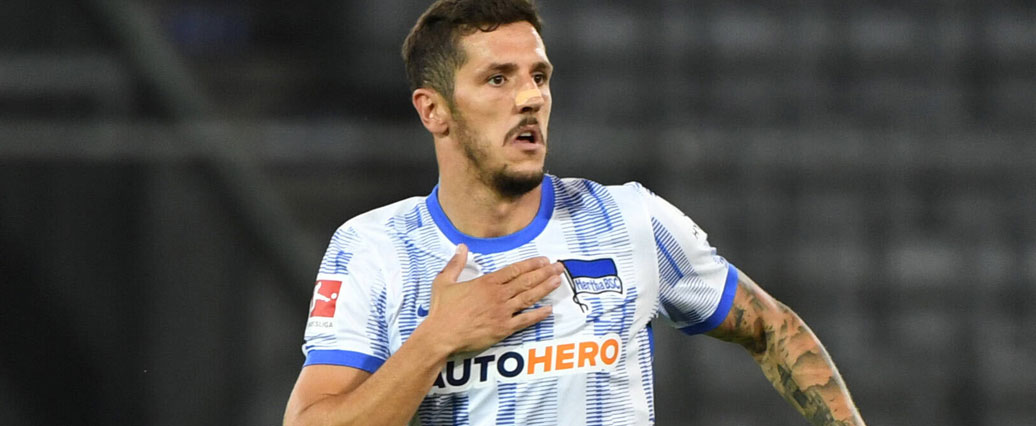 Hertha BSC Player Stevan Jovetic.