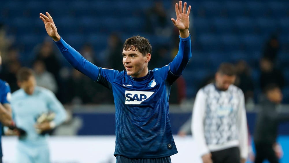 Hoffenheim's Robert Skov has to take a break.