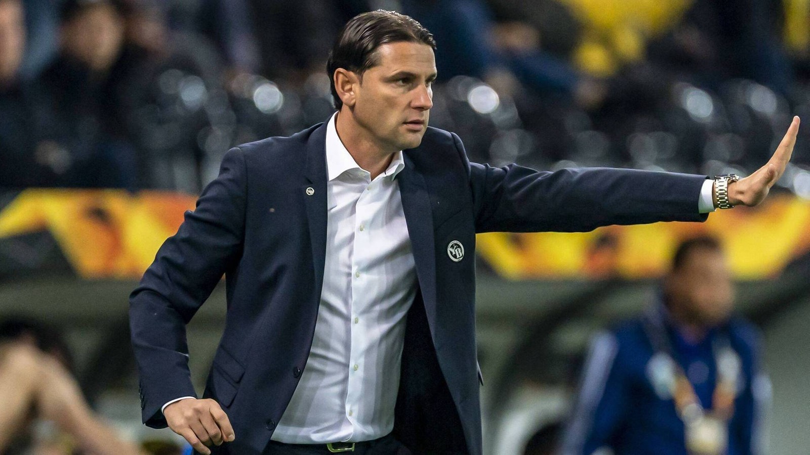 Bayer Leverkusen coach Gerardo Seoane.