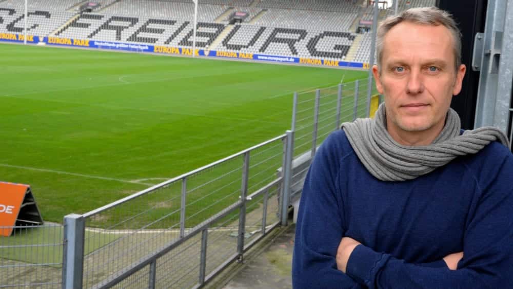 Christian Streich at the beginning of his coaching career with the Freiburg professionals.