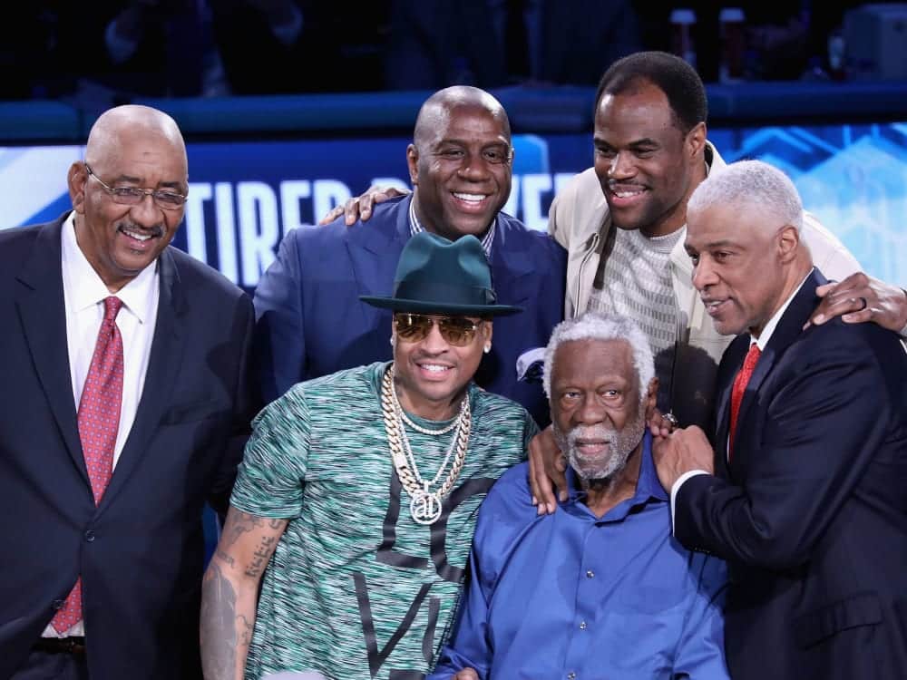 From Magic Johnson to Allen Iverson, grandees of all generations rallied around Russell.