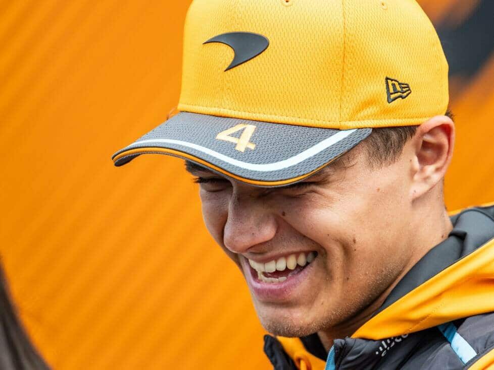 El piloto de McLaren Lando Norris el día de los medios en la carrera de Fórmula Uno de Zandvoort 2023