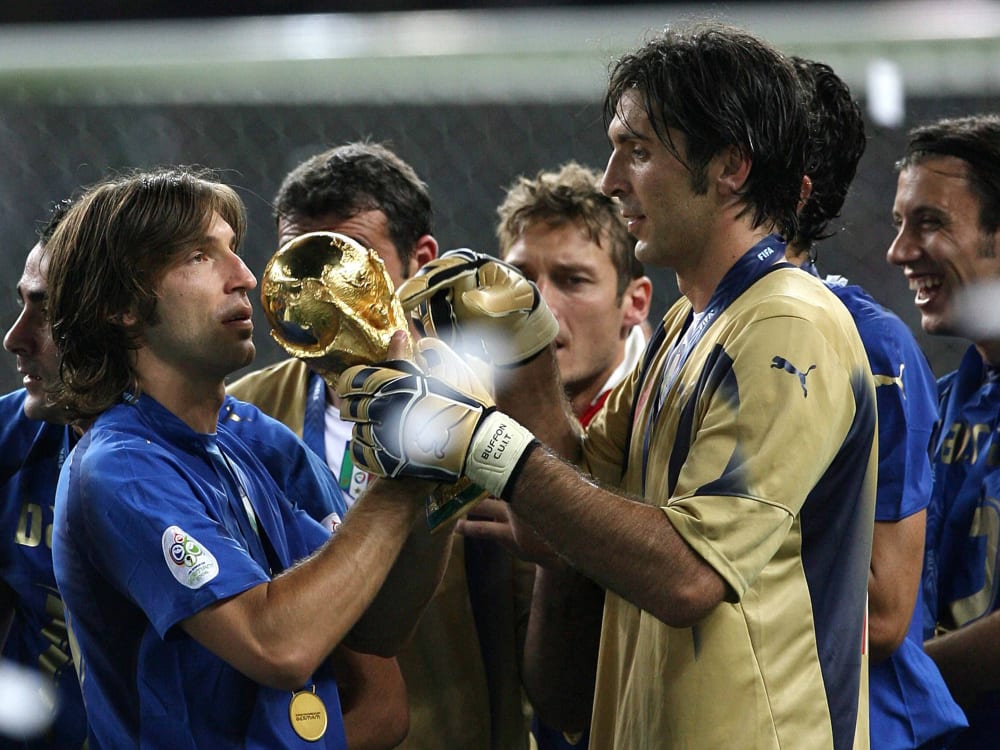Were world champions in 2006 - and went on to have world careers: Andrea Pirlo (left) and Gianluigi Buffon.