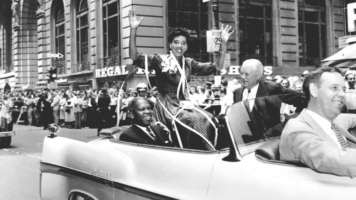 Althea Gibson received a triumphant reception in New York in 1957