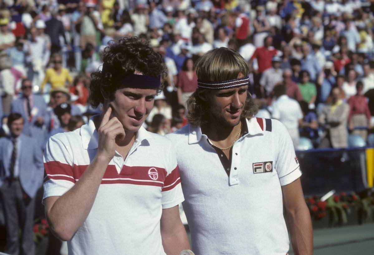 Rivales icónicos: John McEnroe (i.) y Björn Borg