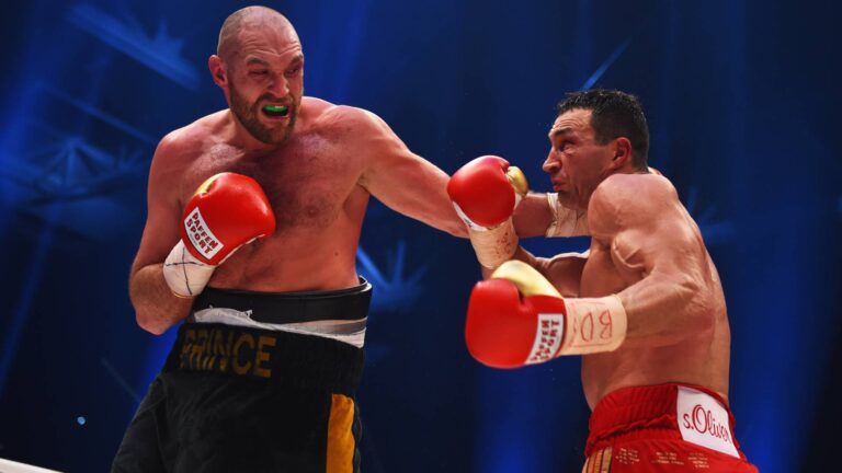 When Fury’s chaos brought Klitschko down