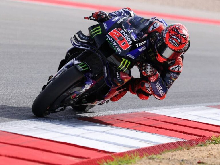 Quartararo struggles to reach the limit in Portimao: “Like riding backwards on a roller coaster”