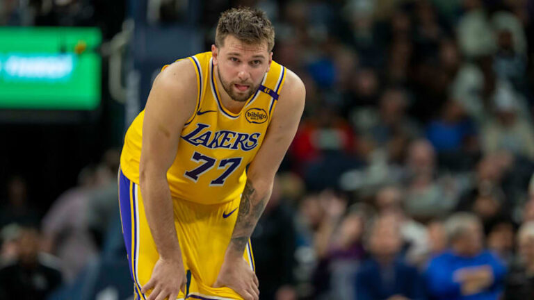 Shock for the Lakers: Doncic limps off the court in frustration