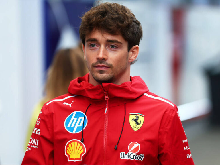 Worth over three million: Charles Leclerc drives this gem