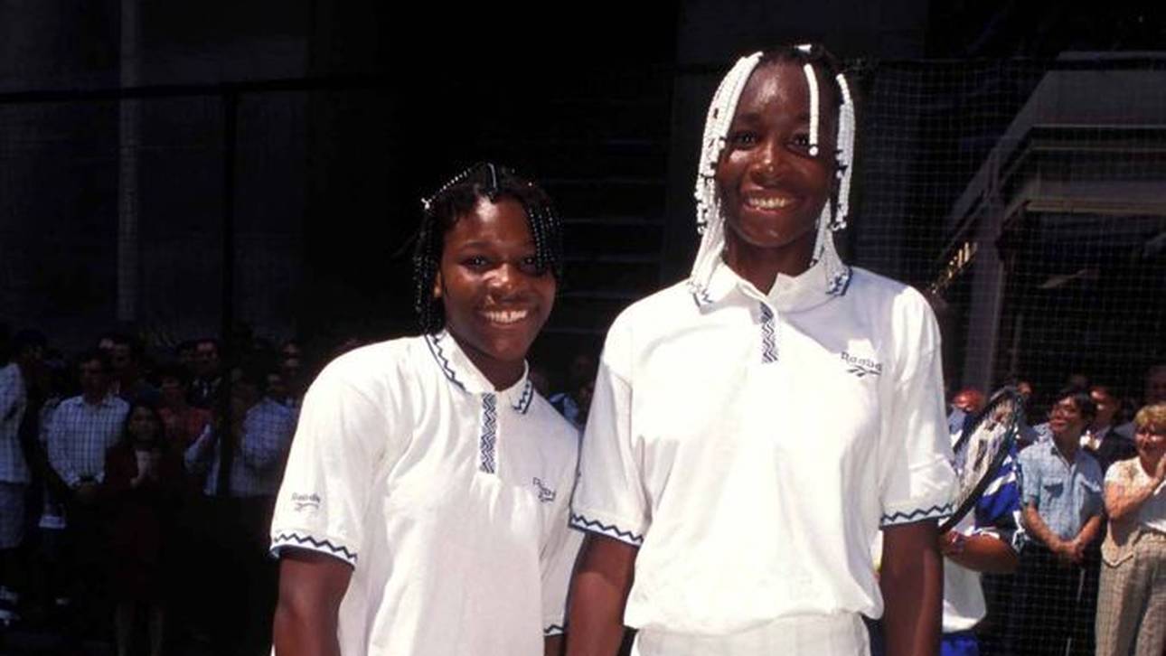 Serena und Venus Williams im Jahr 1995